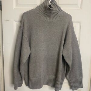Vici Charcoal Turtleneck/Cowl Sweater